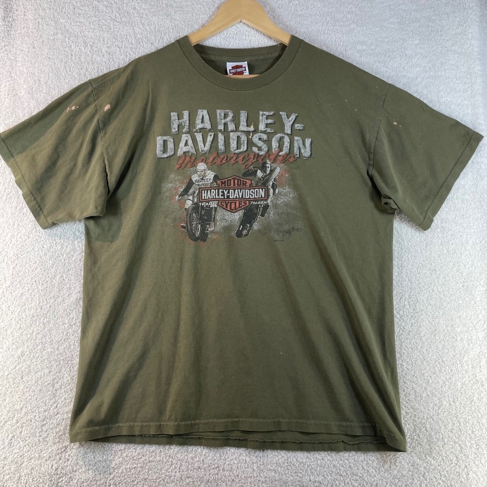 Harley-Davidson Military Sales Bagram Air Base Afghanistan Tee XL Distressed - Picture 2 of 14